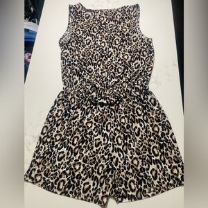 Anne Klein Leopard Print Romper